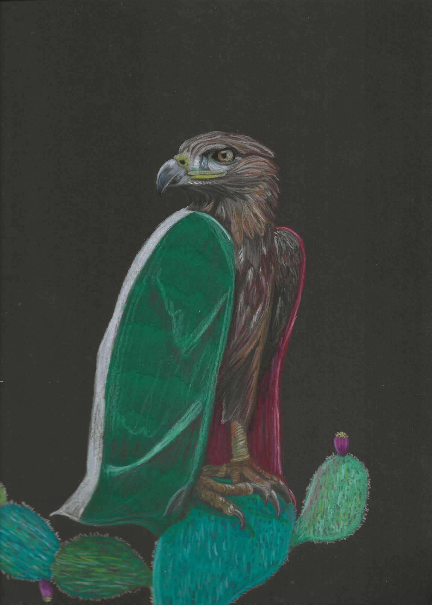 Mexico Flag Eagle Print