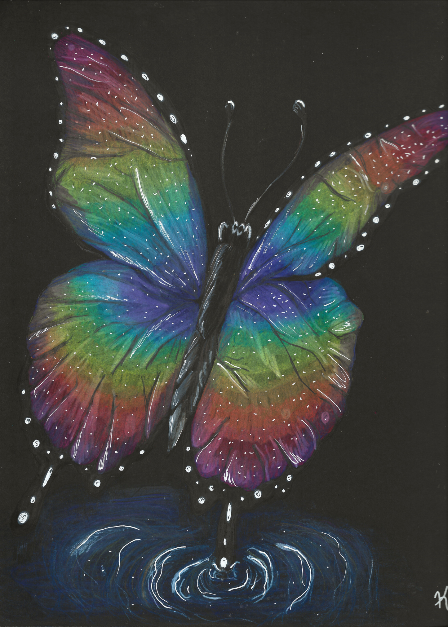 Rainbow Butterfly Print